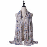 BREATHABLE THIN PEARL CHIFFON PRINTED HEADSCARF_CWASC2445