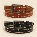 ETHNIC STYLE HANDMADE STRING COLORFUL BEAD BELT_CWMM3950