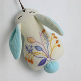 HAND EMBROIDERED FLOWER FRUIT BUNNY PLUSH CHARM_CWMM6007