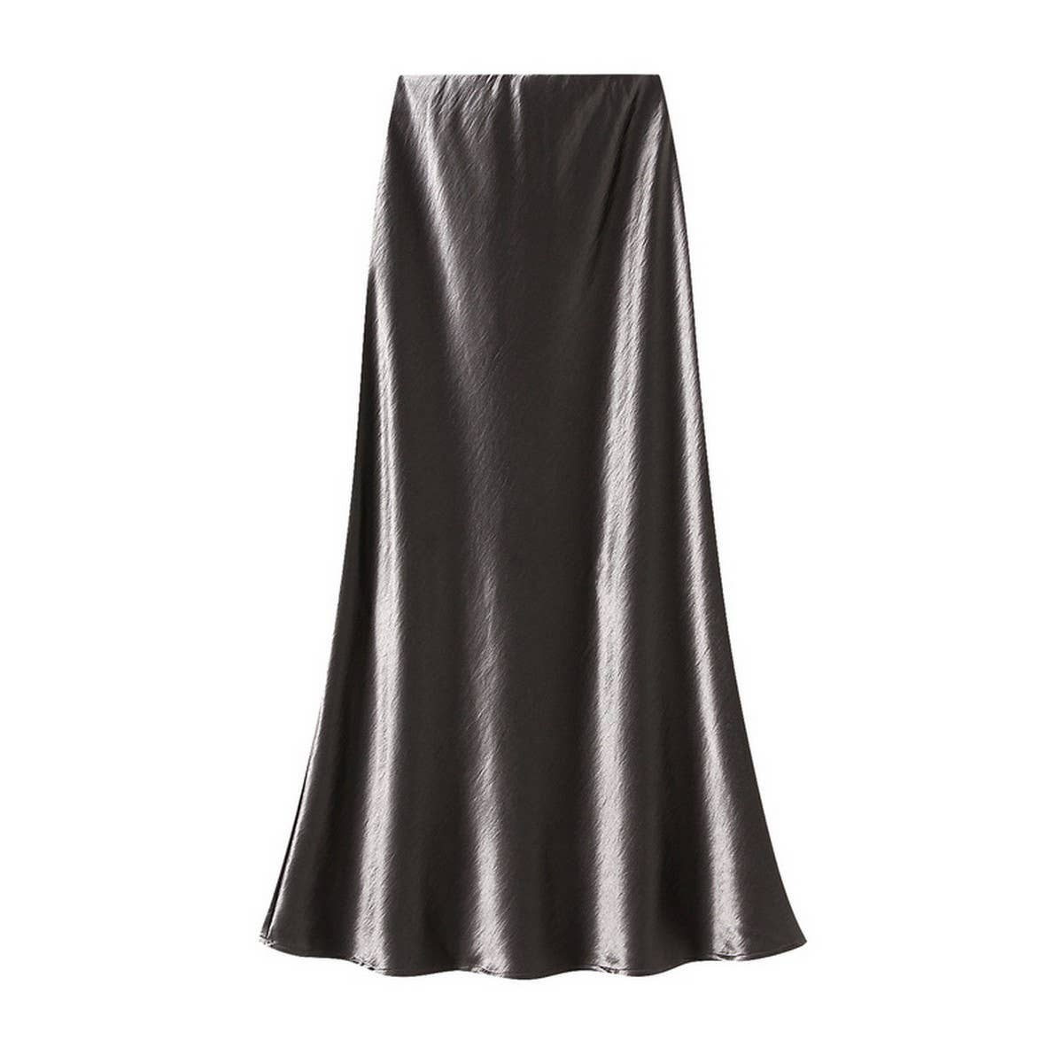 ELEGANT PLEATED SATIN FISHTAIL SKIRT_CWBMS0287