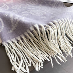 Autumn Winter Paisley Colorblock Tassel Scarf_Cwasc03274