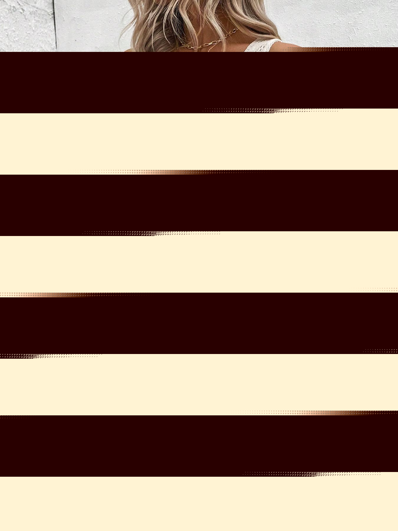 Vacation Long Smock With Hollowed-Out Laces