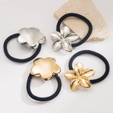 NEW MINIMALIST FLOWER HAIR TIE FOR PONYTAILS_CWAHA6202