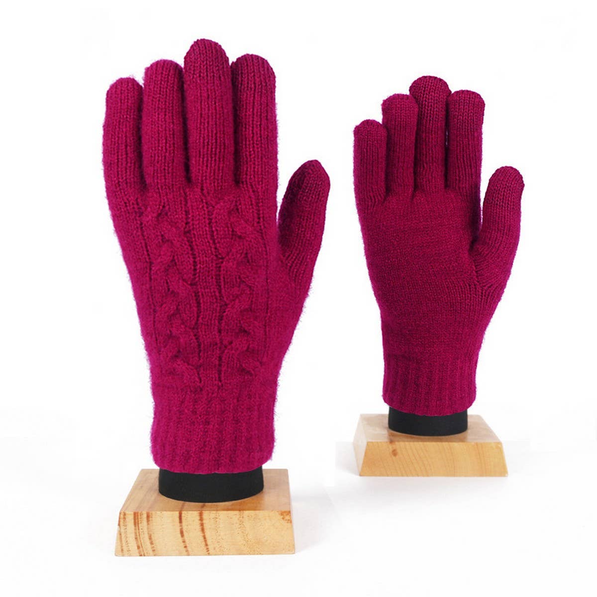 Winter Women'S Touch Screen Knitted Gloves_Cwag0375
