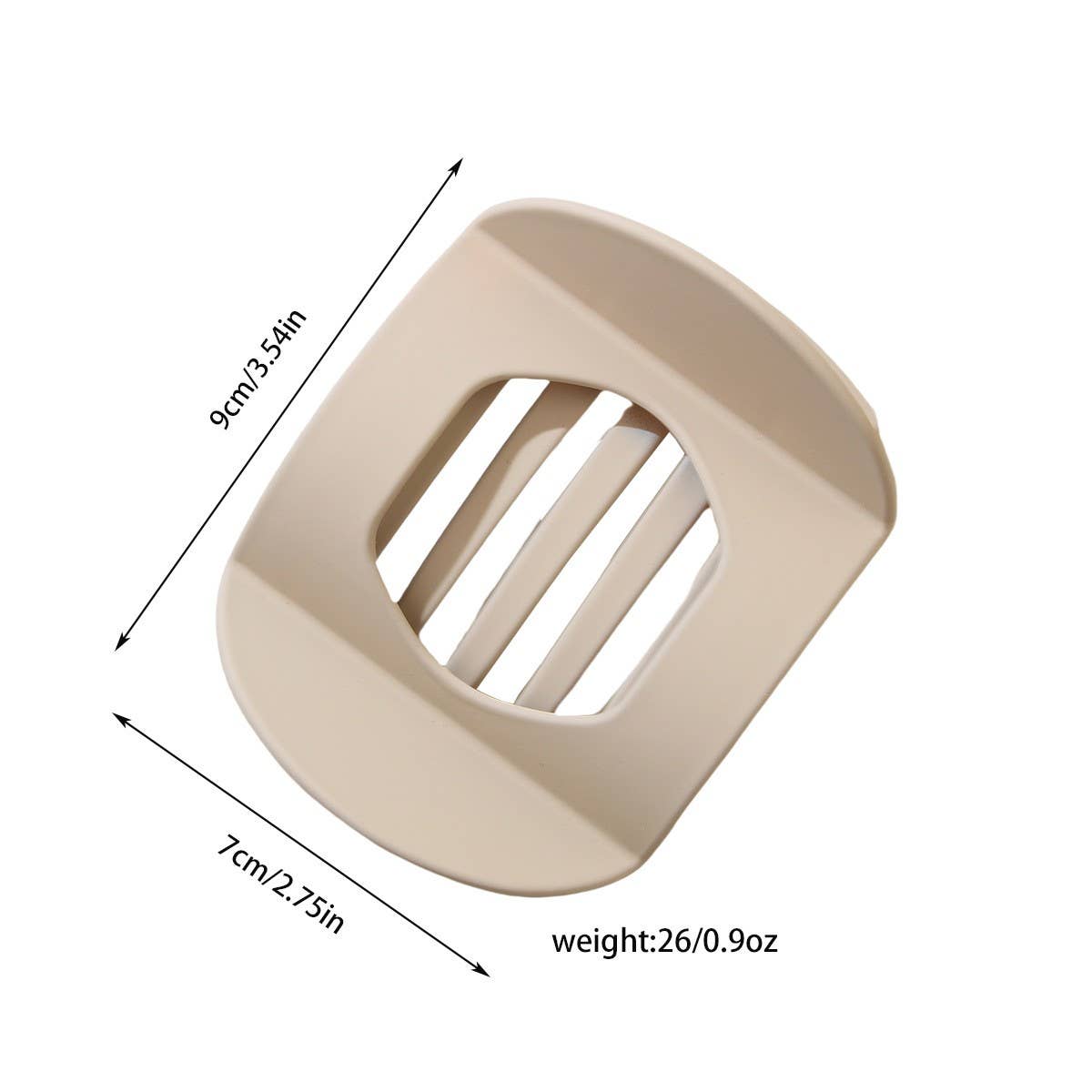 Cwaha07422_Flat Hair Claw Clip For Women Bun Updo