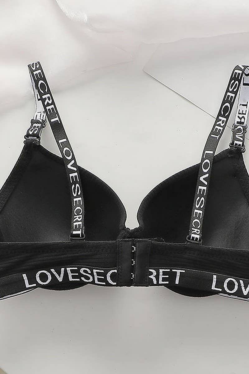 Cwmu00272_Sexy Lingerie Set Push Up Bra With Straps