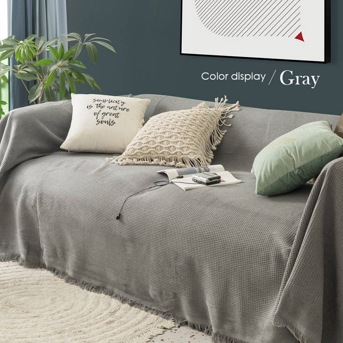 CUTE PINK COUCH COVER FULL WRAP BLANKET_CWMM9642