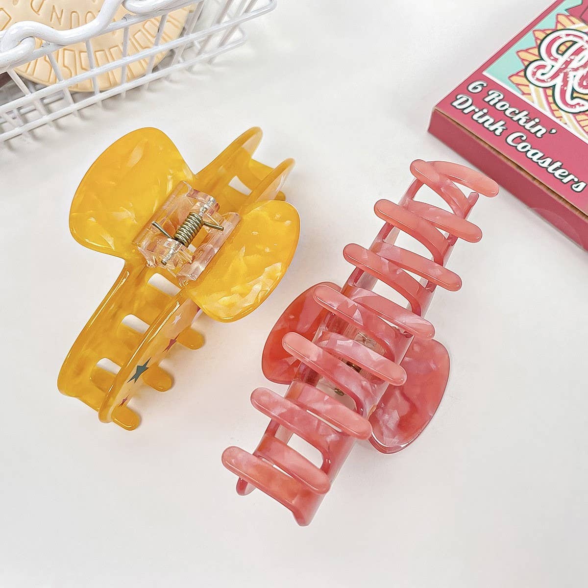 GINGERBREAD MAN HAIR CLAW XMAS CARTOON BUN CLIP_CWAHA1598