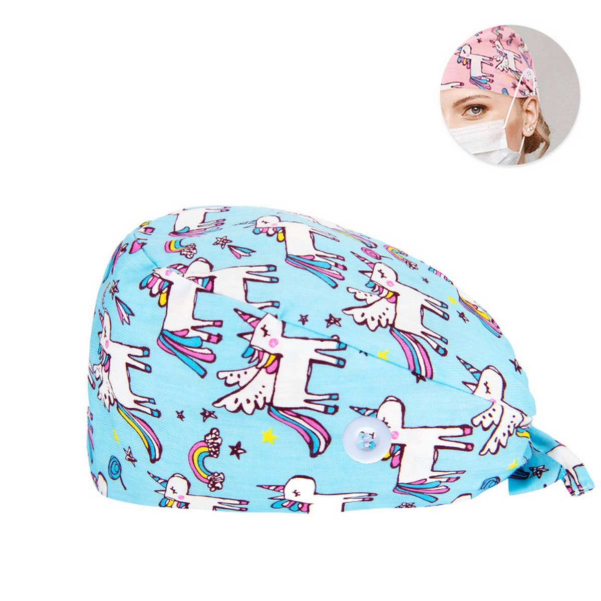 NURSE CAP SURGICAL CAP PURE COTTON DOCTOR CAP_CWAH3374