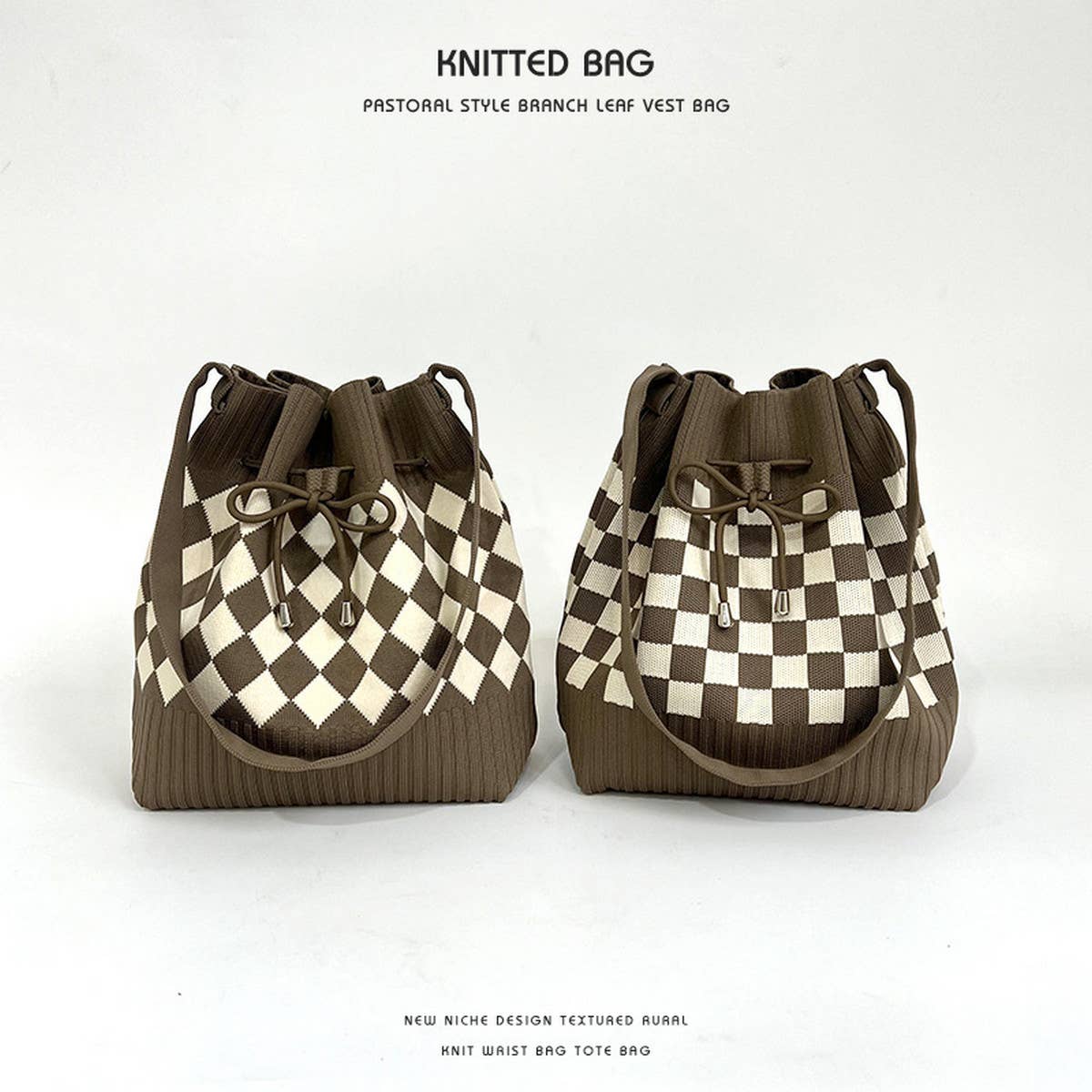 2024 CASUAL DRAWSTRING BUCKET KNITTED BAG_CWAB2375