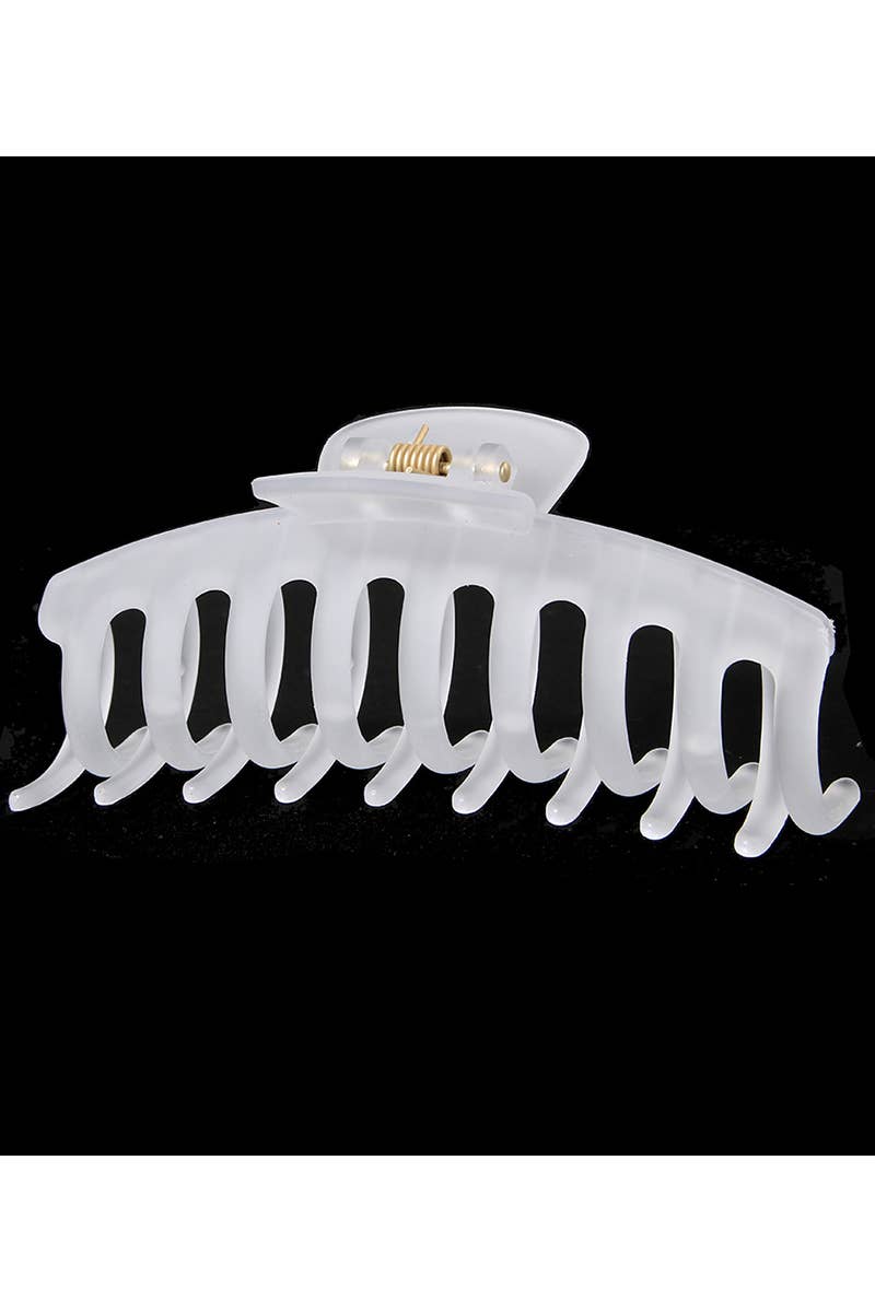 SUMMER JELLY HAIR CLAW AVOCADO GREEN MATTE CLIP_CWAHA0093