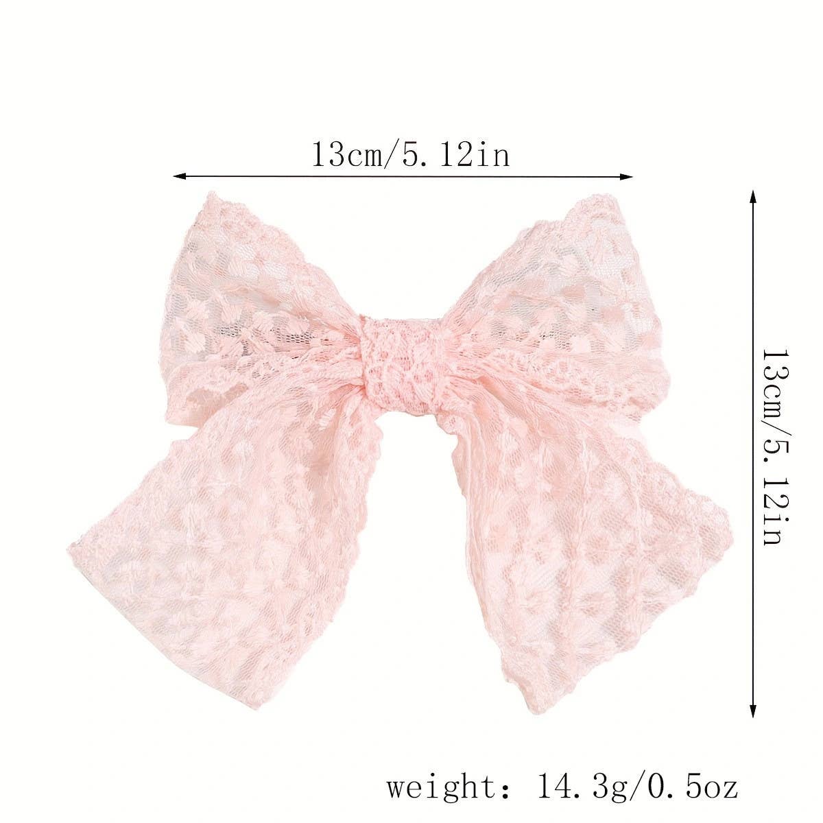 LACE BOW SPRING HAIR CLIP SWEET ELEGANT STYLE_CWAHA2294