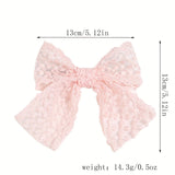 LACE BOW SPRING HAIR CLIP SWEET ELEGANT STYLE_CWAHA2294