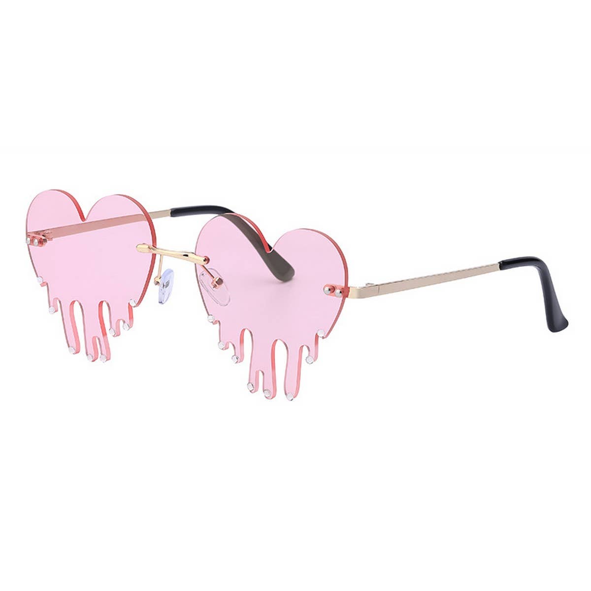 FASHIONABLE DIAMOND MELTING HEART SUNGLASSES_CWASG0709
