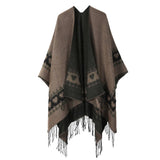 ETHNIC STYLE SHAWL CAPE DOUBLESIDED THICKENED CAPE_CWASC2176