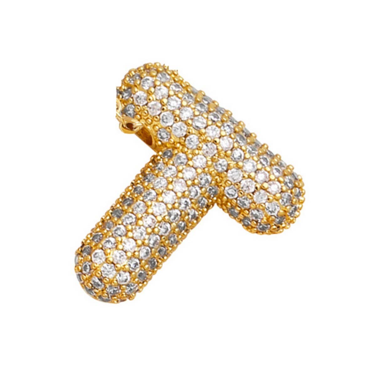 COPPER ZIRCONIA PENDANT NECKLACE HIP HOP_CWMM5862