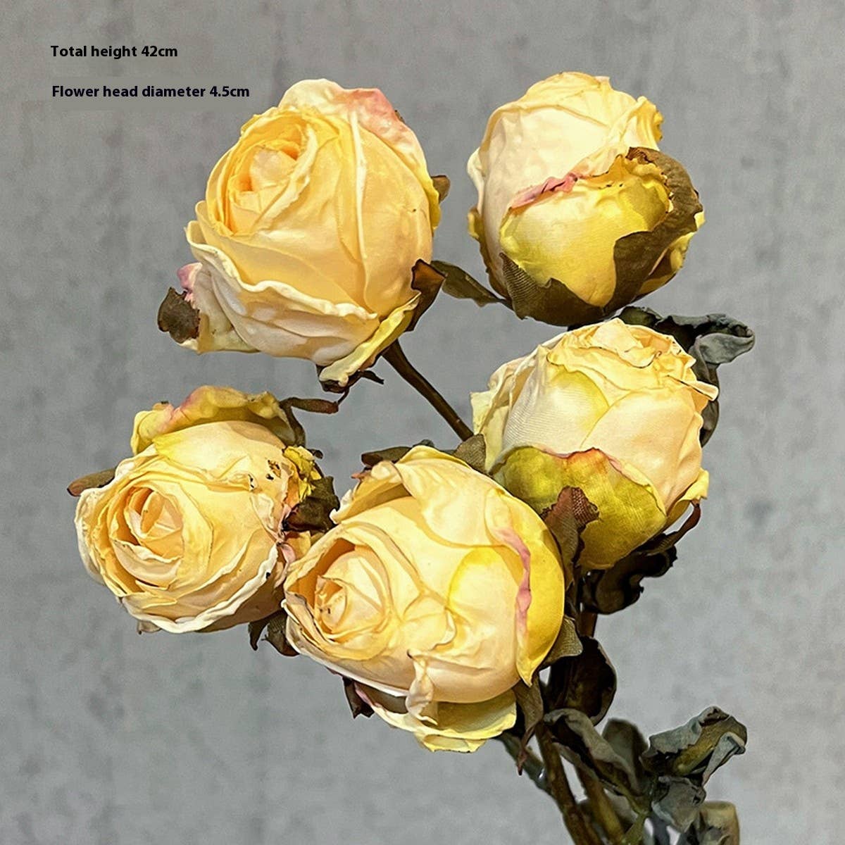 HIGH END BURNT EDGE ROSE BOUQUET FOR TABLE DECOR_CWMM6588