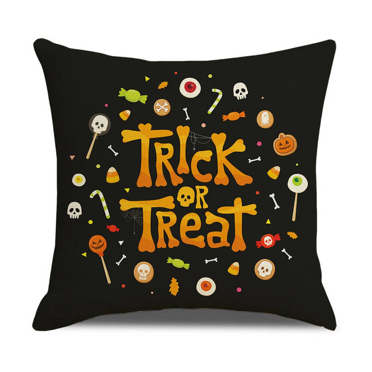 HALLOWEEN GHOST FACE PUMPKIN PILLOWCASE_CWMM1340
