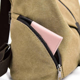 Vintage Back-To-School Casual Travel Canvas Bag_Cwab2211