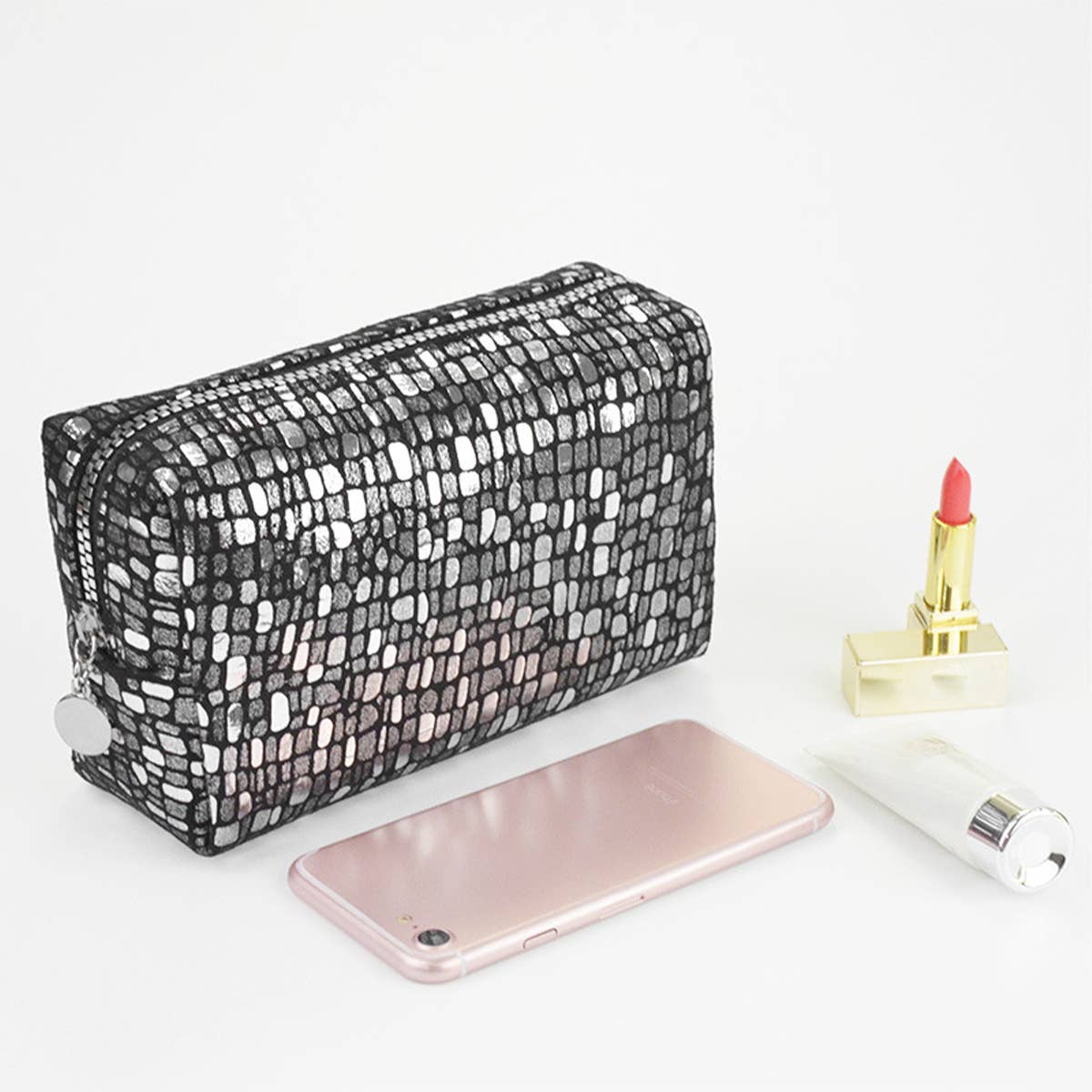 Fashion Pearl Sequined Cosmetic Bag_Cwab1099