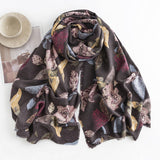 Women Simple Fashionable Warm Printed Scarf