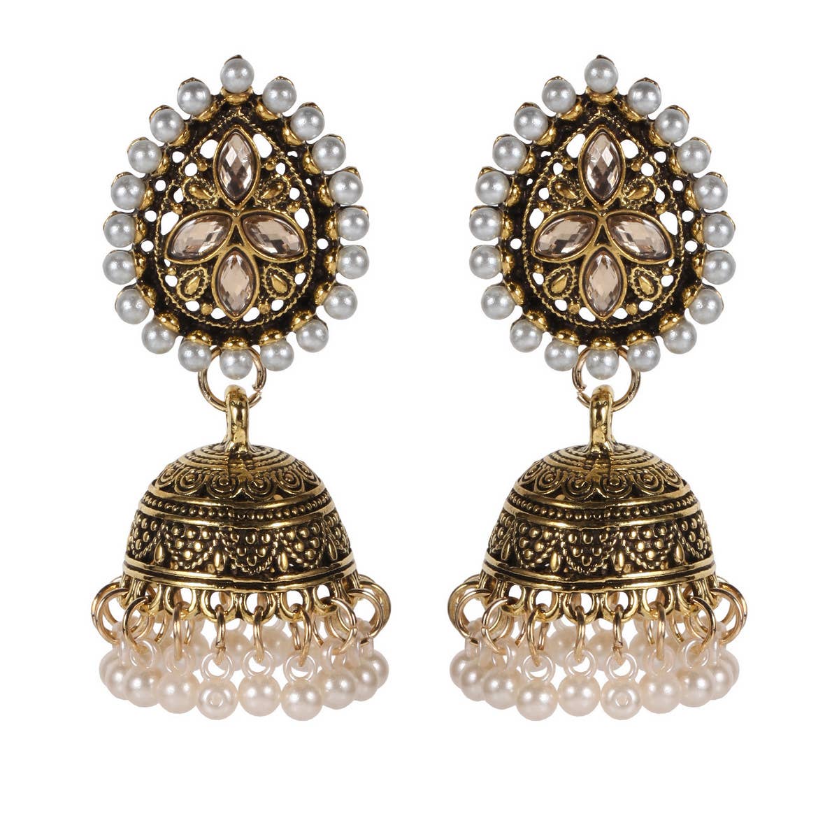 HANDMADE TASSEL BELL STYLE EARRINGS_CWAJE2240