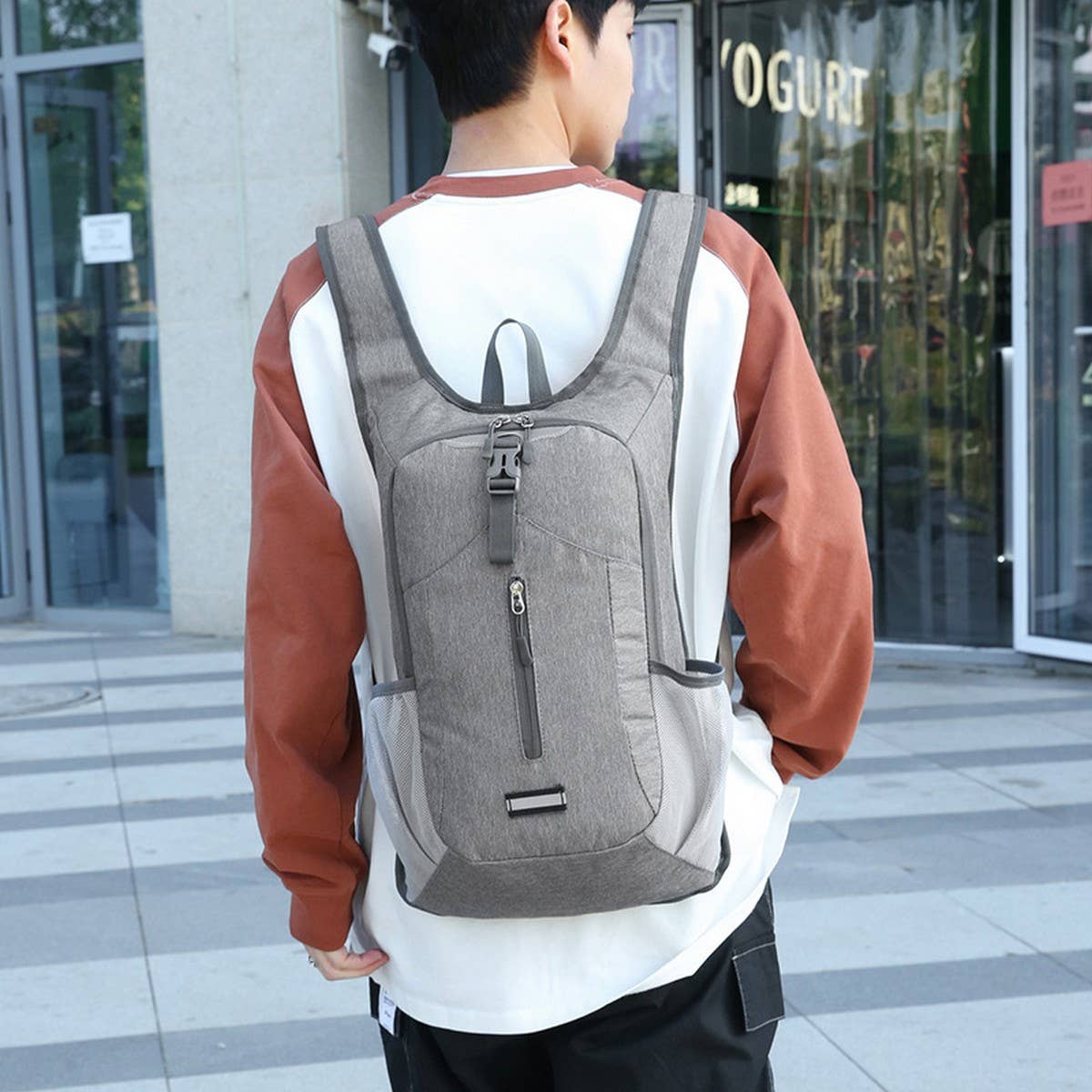 FOLDABLE WATERPROOF CYCLING BACKPACK WITH PRINT_CWAB5455