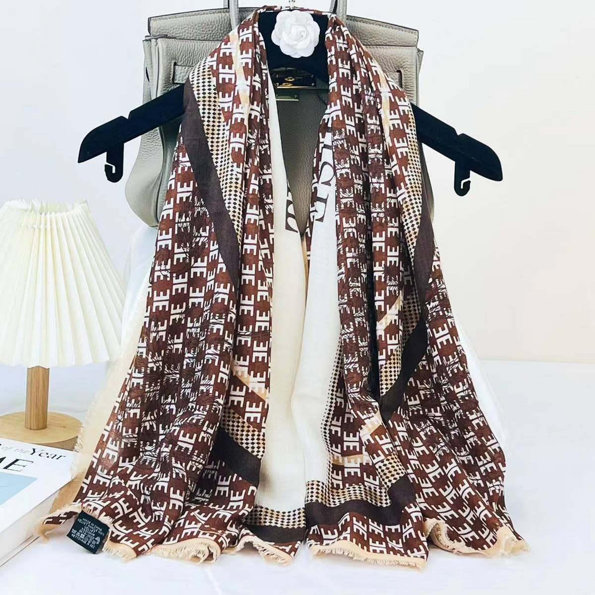 LETTER PRINT SCARF CHIC WINTER WRAP GIFT SHAWL_CWASC0912