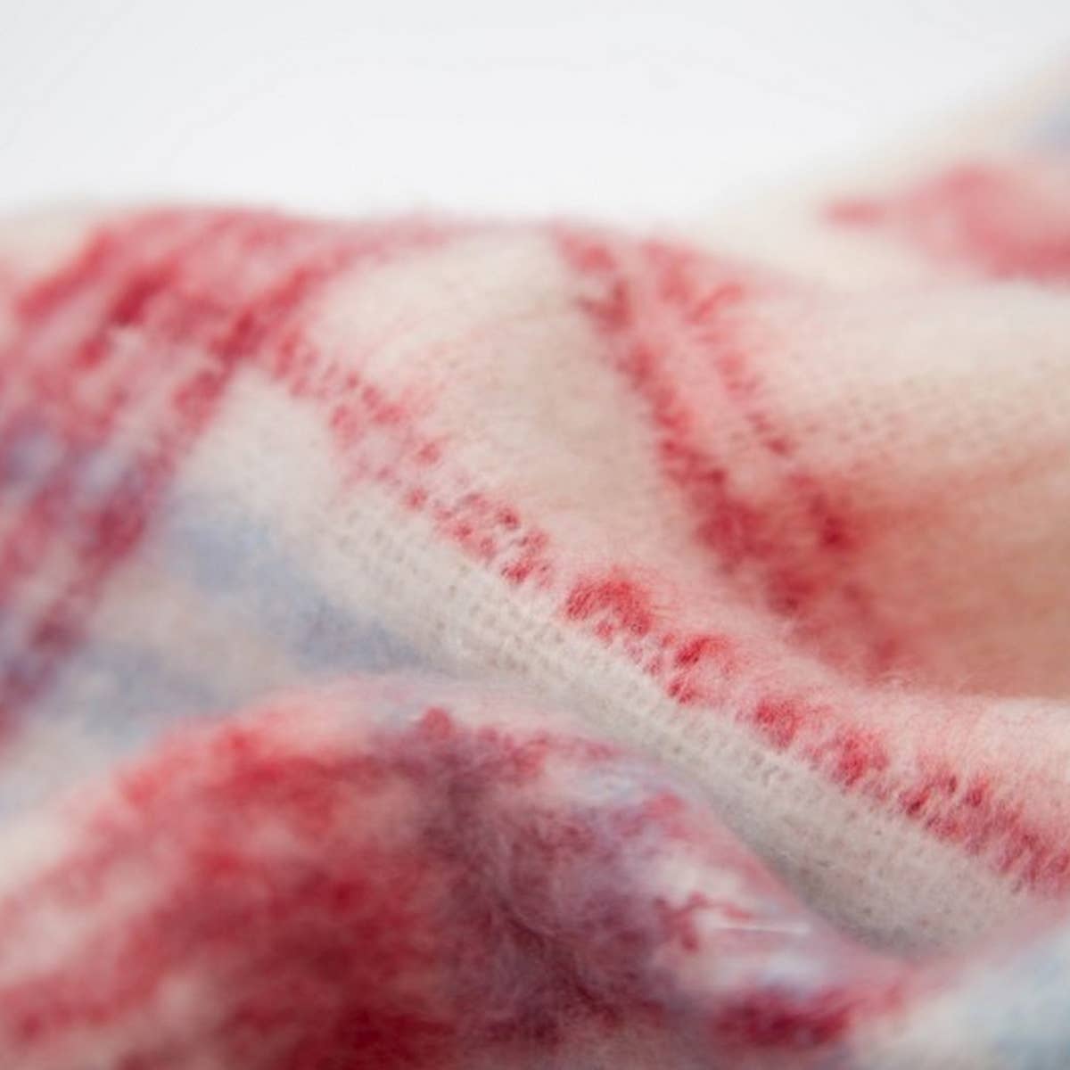 ROUND YARN TASSEL PLAID SCARF SHAWL FALL WINTER_CWASC1278