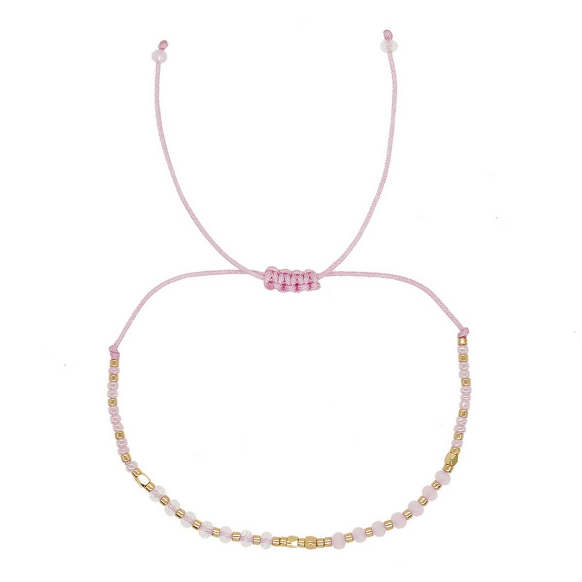 GRADIENT COLOR CRYSTAL FLAT BEAD BRACELET_CWMM3816