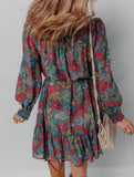 Floral print midi dress