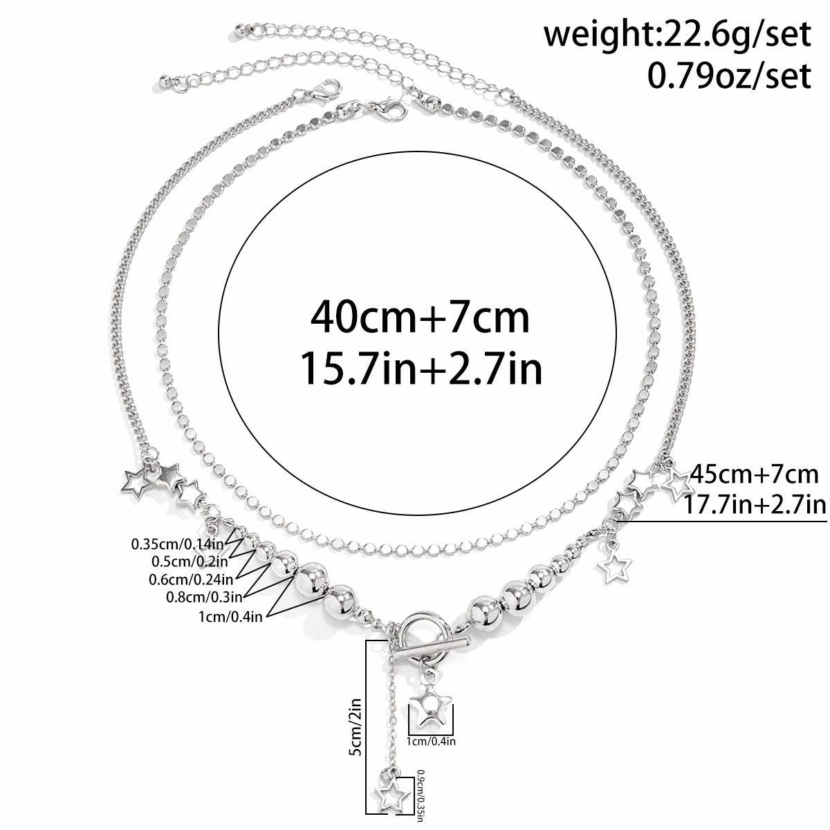 BEADED NECKLACE WITH STAR SHAPED PENDANT TASSELS_CWAJE1158