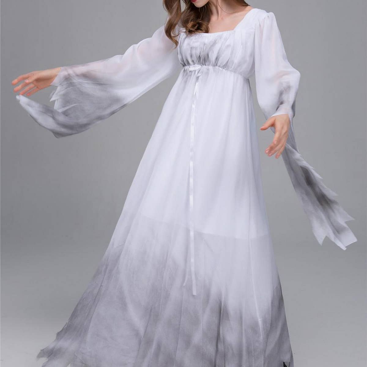 HALLOWEEN COSPLAY HORROR GHOST BRIDE LONG DRESS_CWMM1515
