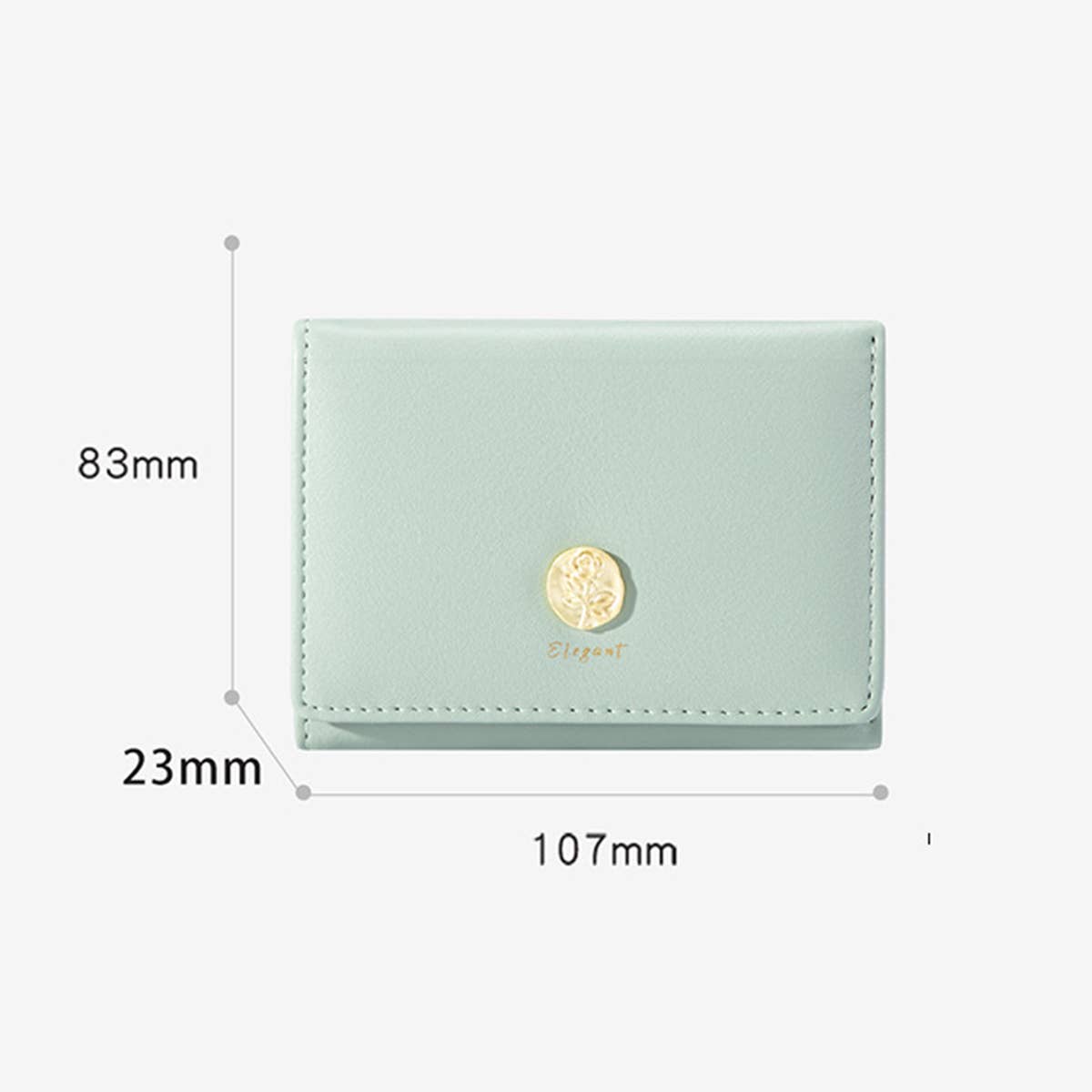 Simple Rose Design Wallet With Hand Strap_Cwab06239