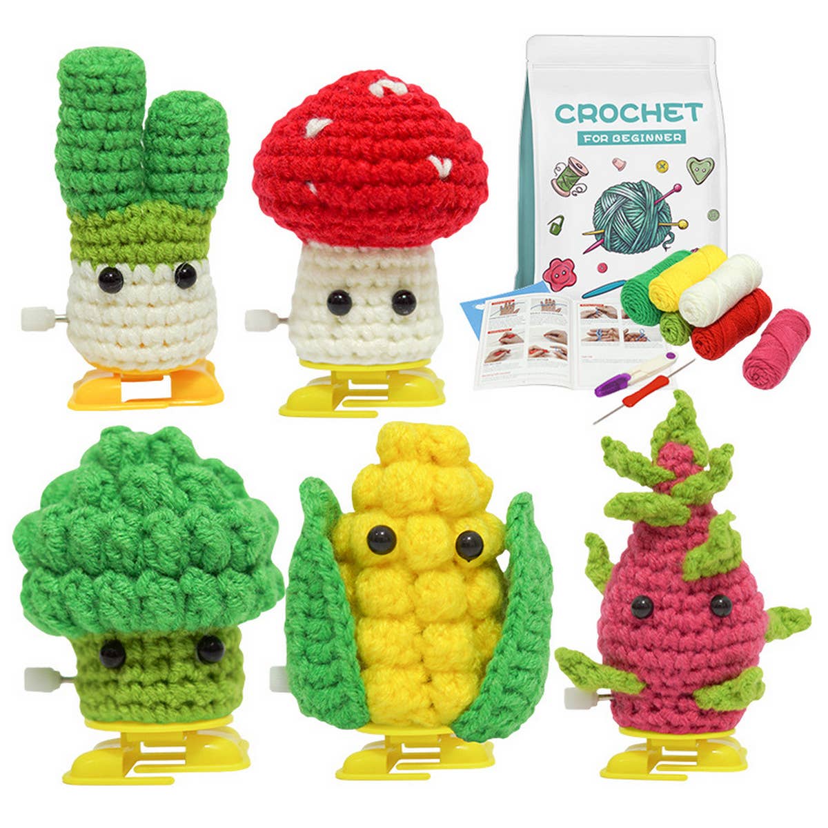 HANDMADE DIY TOY ORNAMENTS CROCHET MATERIAL KIT_CWMM0827