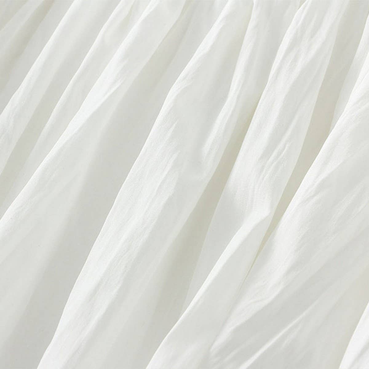 PUFFY PLEATED BUD SKIRT LANTERN SKIRT SHORT SKIRT_CWBMS0321