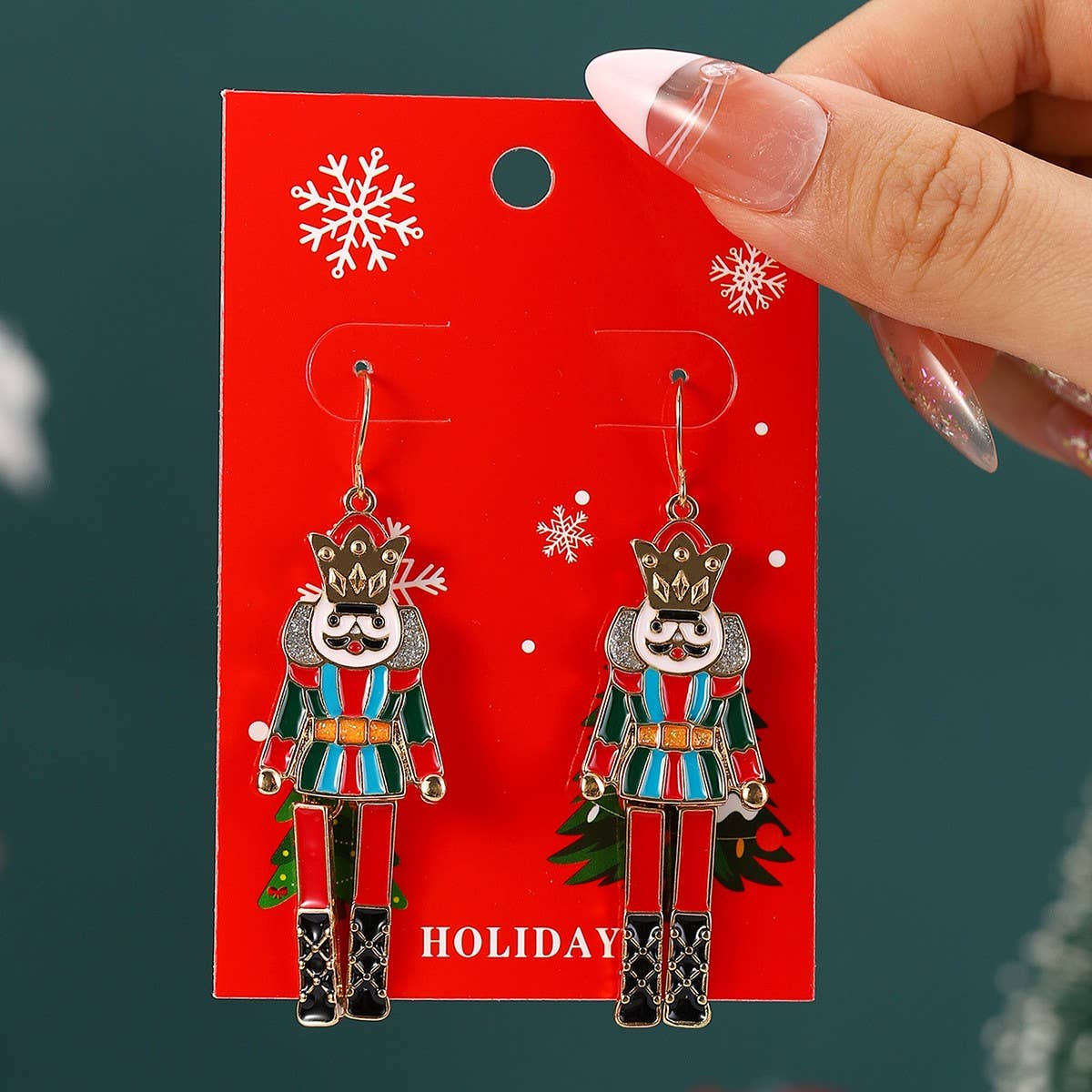 NEW CHRISTMAS CARTOON DIAMOND PENDANT EARRINGS_CWMM2608