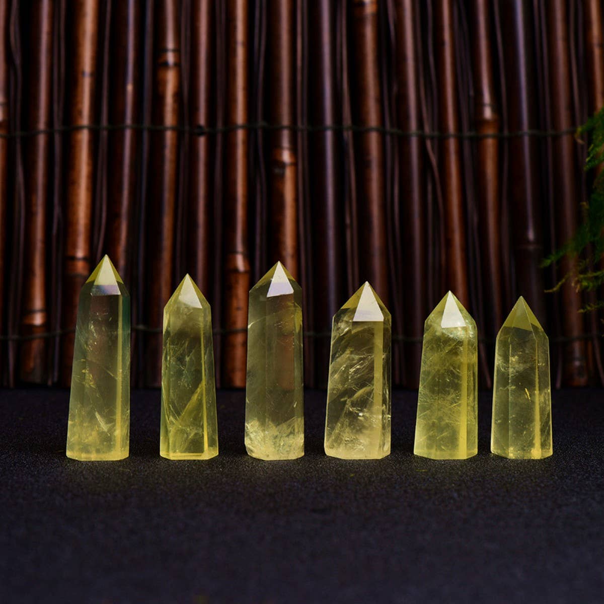 CITRINE CRYSTAL POINT HEX TOWER_CWMM8101