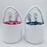 EASTER BASKET BUNNY DOLL FABRIC BASKET DECORATION_CWMM3478