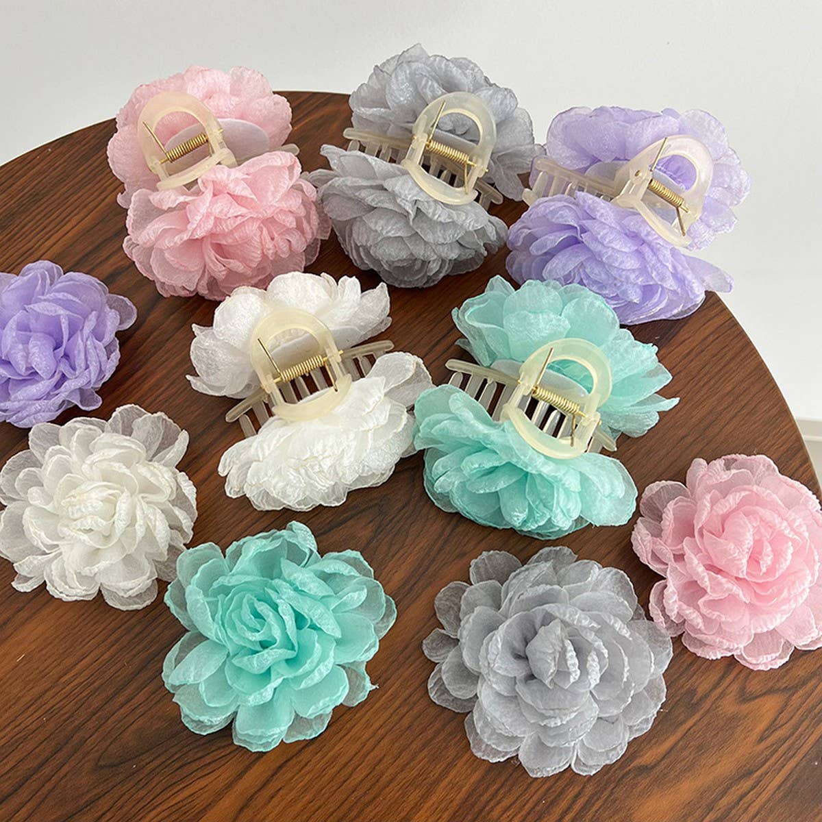 GIRLY SUPER FAIRY ROSE HAIRPINS_CWAHA1170
