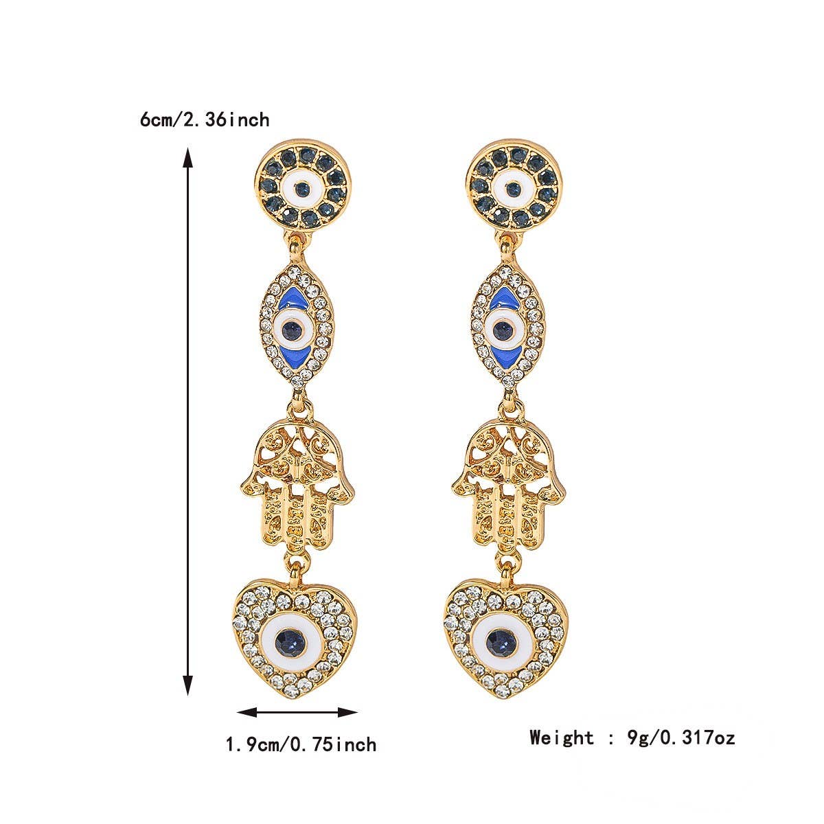 NEW FASHION DAILY ALL MATCH DEVIL EYE EARRINGS_CWAJE2823