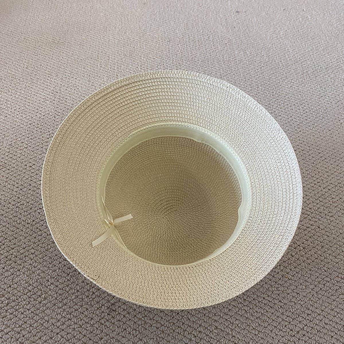SUMMER NEW BOW STRAW HAT FOR WOMEN_CWAH3469