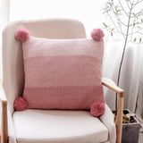 GRADIENT HERRINGBONE COTTON CABLE KNITTED PILLOW_CWMM2385