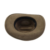 MEN WOMEN SUEDE COWBOY FEDORA ETHNIC DESIGN_CWAH04420