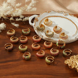 PERSONALIZED COLORFUL STRIPED OIL DROP EARRINGS_CWMM3608