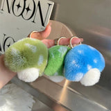 CUTE LITTLE MUSHROOM CAR KEYCHAIN BAG PENDANT_CWMM2533