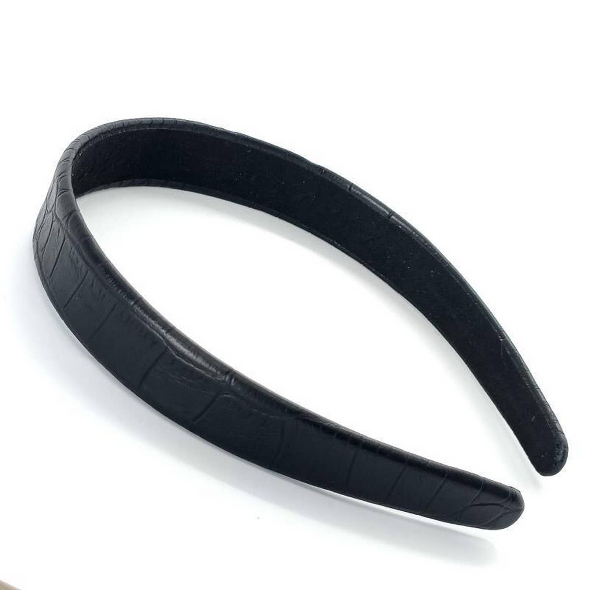 ELEGANT CROC PATTERN FAUX LEATHER HEADBAND_CWAHA6335