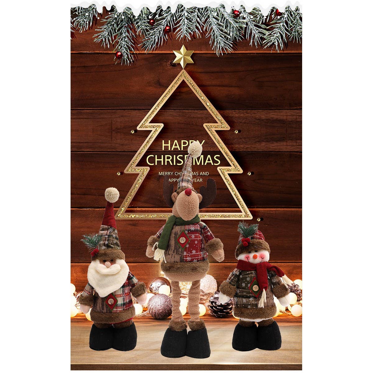 Cwmm1738_Christmas Vintage Plaid Retractable Action Figure