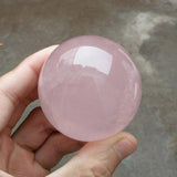 NATURAL ROSE QUARTZ CRYSTAL BALL_CWMM8113