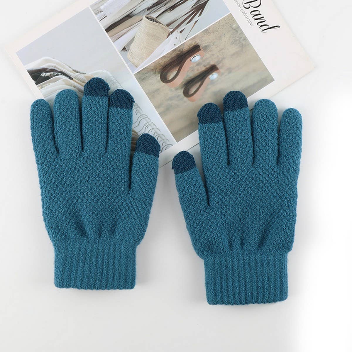 New Mens Cold-Proof Knitted Touchscreen Gloves_Cwag0395